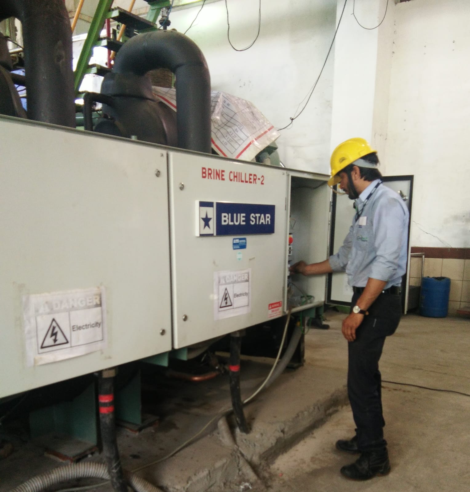 Brine Chiller Plant Hotel Industry work by Weather Control in Indore