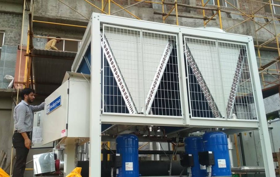Scroll Chiller Plant service by Weather Control in Indore